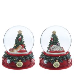 Фигурка декоративная "Ёлка" в стекл шаре, D 6.5 см, L6,5 W7,5 H8 см, 2в.