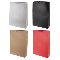 Пакет подарочный (бумага 210г/м2, блок микс12шт), L50 W18 H72 см, 4в.