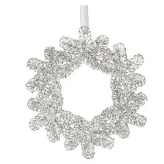 Украшение новогоднее "Снежинка", L12 W0,6 H11,5 см