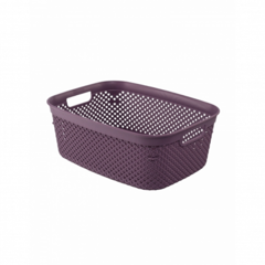 Коробка для хранения DIAMOND фиолетовая M 5л с ручками