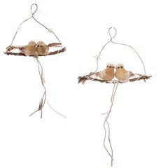 Изделие декоративное подвесное "Птички", L20 W4 H14 см, 2в.