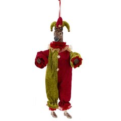 Игрушка набивная подвес "Лошадь-клоун", L16 W9 H36/24 см