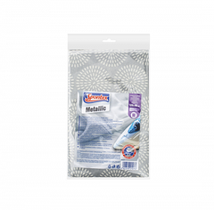 Чехол для гладильной доски METALLIC M серый 120х40см