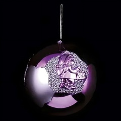 !09 Набор елочных шаров (набор 3 штуки) "PINK DREAMS", d=8 см, цвет сиреневый