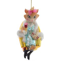 Украшение новогоднее "Кошка", L8 W12 H11 см