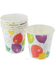 !09 Бумажные стаканы (наборы 18 штук) "ШАРИКИ" 250 мл.