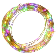 Электрогирлянда (60 разноцветн, 3xAA,), L600 W0,1 H0,2 см