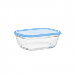 Контейнер FRESHBOX 1.7л прямоугольный с голубой крышкой