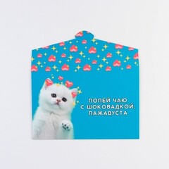 !09 Коробка для шоколада (набор 5 штук) "Котик", 22 × 12 см.