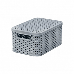 Корзинка STYLE M светло-серый 18л с крышкой