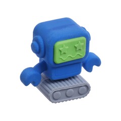 !Ластик 5 штук фигурный "Робот"