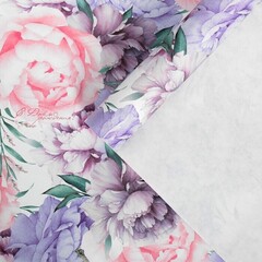 !09 Бумага (набор 5 листов) крафтовая «Нежность во всем», 60 × 90 см.