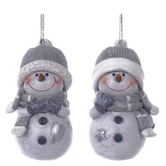 Фигурка декоративная подвесная "Снеговик", L4,5 W4,5 H8,5 см, 2в.