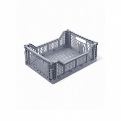 Корзина для хранения складная CASSA M серая 15л