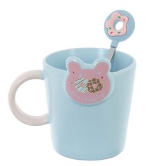 Кружка с ложкой, 350 мл, L12 W9,5 H11 см