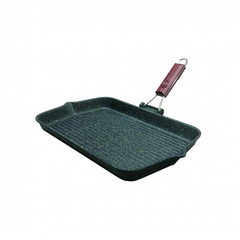 Сковорода-гриль GRANITO XL 43x26см со складной ручкой