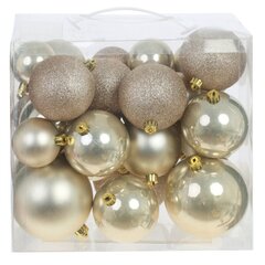 Набор из 24шт Украшение новогоднее "Шар", D6/8/10см,  L27 W18 H25 см
