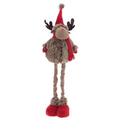 Игрушка набивная "Олень" (телескоп ноги), с колпаком, L27 W20 H100/37 см