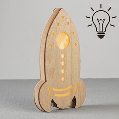 !09 Ночник «Ракета»,11.7 х 20.5 см