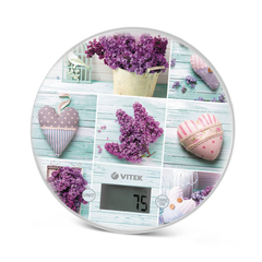 Весы кухонные Vitek VT-2426 L макс:5кг лаванда