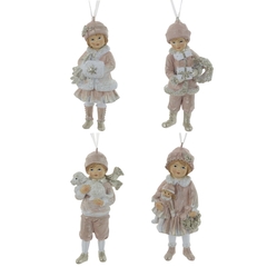 Изделие декоративное подвесное "Мальчик/Девочка", L5 W4 H10,5 см, 4в.