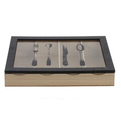 Шкатулка для столовых приборов, L30 W24 H7 см