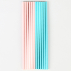 !09 Одноразовые трубочки для коктейлей 24 штуки «Гендер»