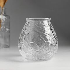 !09 Подсвечник "Черепашка", цвет: прозрачный, 11 х 6,5 см