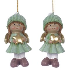 Фигурка декоративная подвесная "Ангел",  L4,5 W3,5 H10 см, 2в.