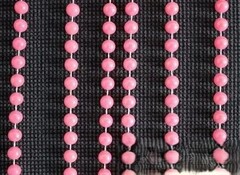 !09 Декоративные занавеска "Бусины" 90*200 см. Цвет розовый
