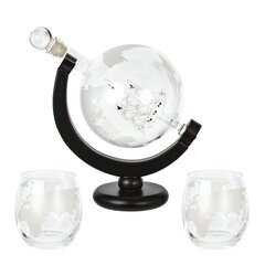 Графин "Глобус" 950 мл с 2-мя стаканами 300 мл, L20 W13 H22 см