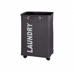 Корзина для белья QUADRO серая