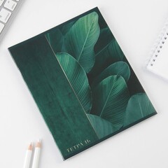 !09 Комплект из 5 тетрадей на скрепке формат А5: Тетрадь 48 листов «Тёмная ботаника», обложка мелованный картон 230 гр., внутренний блок в клетку 80 гр., белизна 96% дизайн микс