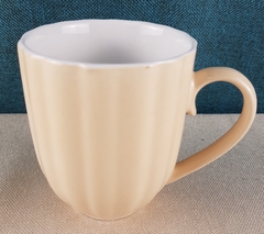!09 Кружка 350 мл. "Волна" цвет бежевый