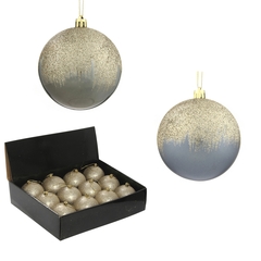 Набор из 12шт Украшение новогоднее Шар "Алмазная роскошь", D 8 см, L35 W27 H8,5 см