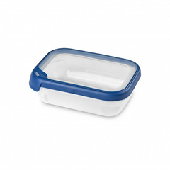 Емкость для морозилки и СВЧ GRAND CHEF 1.2л прямоугольная (синяя крышка)