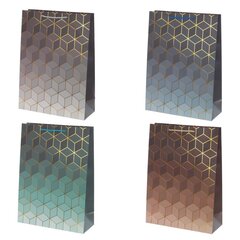 Пакет подарочный (бумага 210г/м2, блок микс 12шт), L30 W12 H41,5 см, 4в.