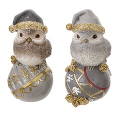 Фигурка декоративная "Птичка", L7,5 W9,5 H15,5 см, 2в.