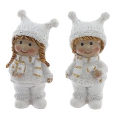 Фигурка декоративная "Дети", L2 W2,5 H6 см, 2в.