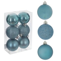 Набор из 6шт Украшение новогоднее "Шар", D 6 см, L6 W6 H7 см