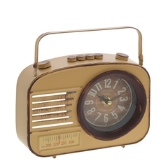 Часы настольные декоративные "Радиоприемник" , L21 W6 H16 см, (1хАА не прилаг.)