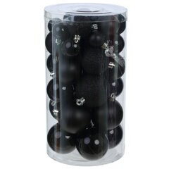 Набор из 40шт Украшение новогоднее "Шар", D3/4/5/6 см, L14 W14 H26 см