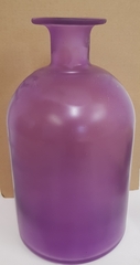 !09 МАТОВАЯ БУТЫЛОЧНАЯ ВАЗА СРЕДНЯЯ ЛИЛОВАЯ