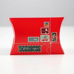 !09 Комплект из 10 коробок 11x8x2 см.: Сборная фигурная «Акварельные шары» 7 штук +Сборная фигурная «Посылка» 3 штуки