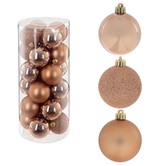 Набор из 24шт Украшение новогоднее "Шар", D 6 см, L14W14 H31см