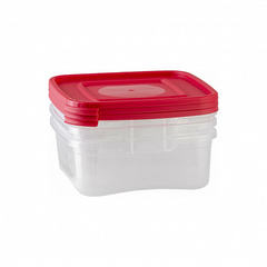 Набор контейнеров КАСКАД для СВЧ 3шт 0.7л квадратные