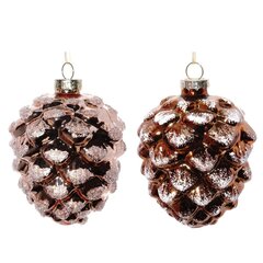 Украшение новогоднее "Снежная шишка", L8 W8 H11 см, 2в.