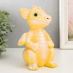 !Копилка "Дракончик" 18х10х10 см, жёлтый
