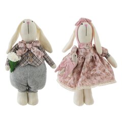 Игрушка набивная "Заяц/Зайка", L18 W10 H34 см, 2в.