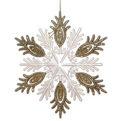 Украшение новогоднее "Снежинка", L12,5 W0,5 H12,5 см